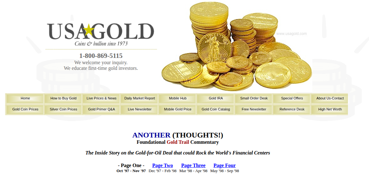 USA Gold Forum Archive